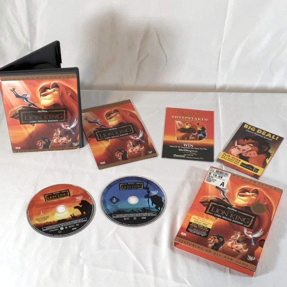 Walt Disney The Lion King 2 Disc Platinum Edition DVD Set